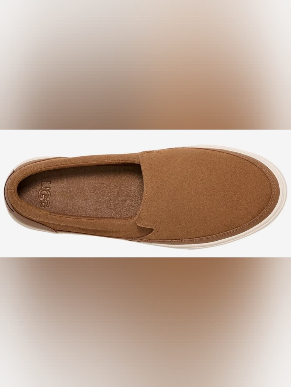 UGG Zilo Slip-On Chestnut Sneakers Size 7.5 New MSRP $100 - Picture 3 of 11